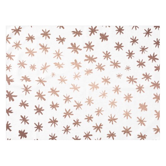 金属の星 – 銅 テーブルクロス (正面(横))