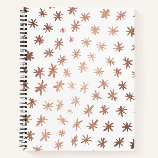 金属の星 – 銅 ノートブック (正面)