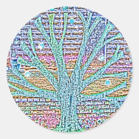 金属の木 ラウンドシール (正面)