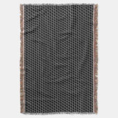 金属の格子図形-背景 スローブランケット (正面縦)