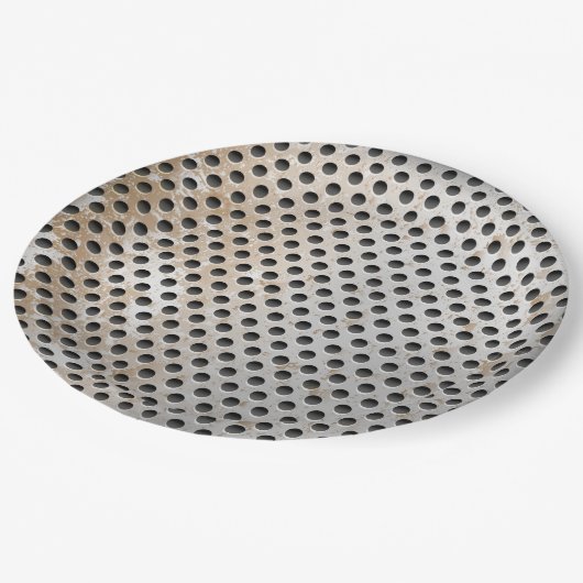 金属の火格子 ペーパープレート (アングル)