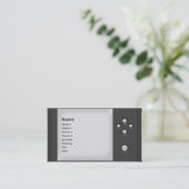 金属の網 名刺 (スタンド正面)