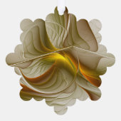 金属の色大切、抽象芸術フラクタル・アート オーナメントカード (裏面)