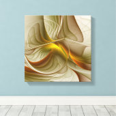 金属の色大切、抽象芸術フラクタル・アート キャンバスプリント (インサイチュ (ウッドフロア))