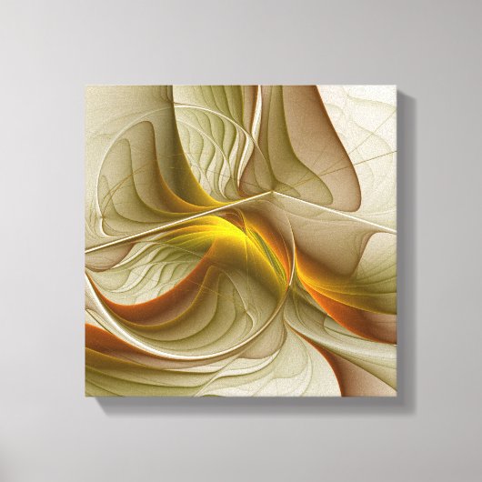 金属の色大切、抽象芸術フラクタル・アート キャンバスプリント (正面)