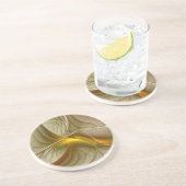 金属の色大切、抽象芸術フラクタル・アート コースター (側面)