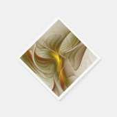 金属の色大切、抽象芸術フラクタル・アート スタンダードカクテルナプキン (角)