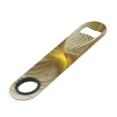 金属の色大切、抽象芸術フラクタル・アート スピード栓抜き (裏面アングル)