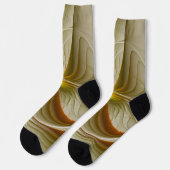 金属の色大切、抽象芸術フラクタル・アート ソックス (左)