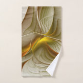 金属の色大切、抽象芸術フラクタル・アート バスタオルセット (ハンドタオル)