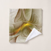 金属の色大切、抽象芸術フラクタル・アート バスタオルセット (ウォッシュタオル)