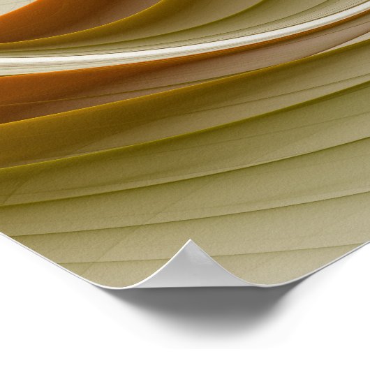 金属の色大切、抽象芸術フラクタル・アート ポスター (角)