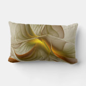 金属の色大切、抽象芸術フラクタル・アート ランバークッション (裏面)