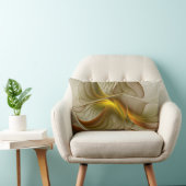 金属の色大切、抽象芸術フラクタル・アート ランバークッション (椅子)