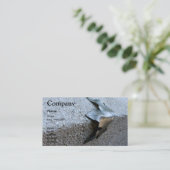 金属の葉 名刺 (スタンド正面)