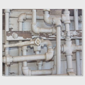 金属の配管の管の当惑 ラッピングペーパー (フラット)