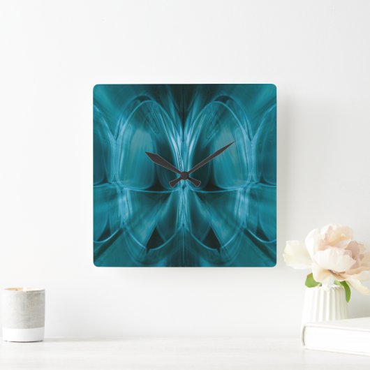 金属の青い白熱歯の歯科医の柱時計 スクエア壁時計 (ホーム)