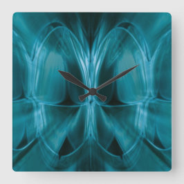 金属の青い白熱歯の歯科医の柱時計 スクエア壁時計