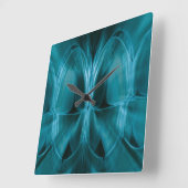 金属の青い白熱歯の歯科医の柱時計 スクエア壁時計 (傾斜)