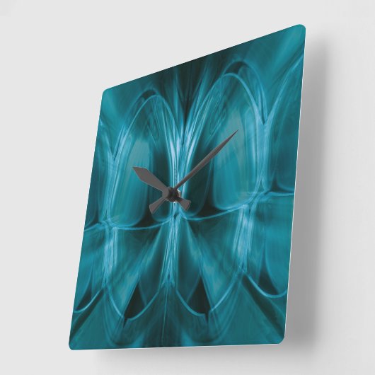 金属の青い白熱歯の歯科医の柱時計 スクエア壁時計 (傾斜)