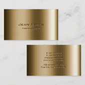 金属の青銅色の美容師の名刺 名刺 (正面/裏面)