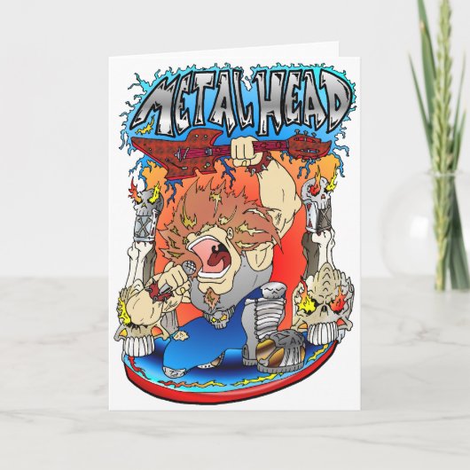 金属の頭部 カード (正面)