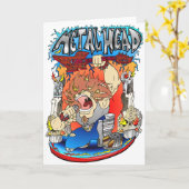 金属の頭部 カード (黄色い花)