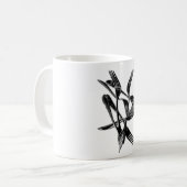 金属の コーヒーマグカップ (正面左)