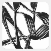 金属の スクエアシール (正面)