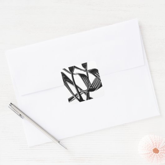 金属の スクエアシール (封筒)