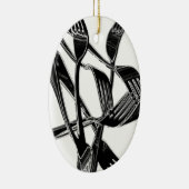 金属の セラミックオーナメント (右)