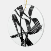 金属の セラミックオーナメント (左)