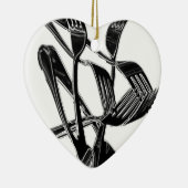 金属の セラミックオーナメント (右)