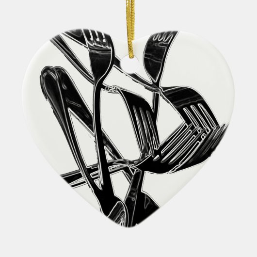 金属の セラミックオーナメント (正面)