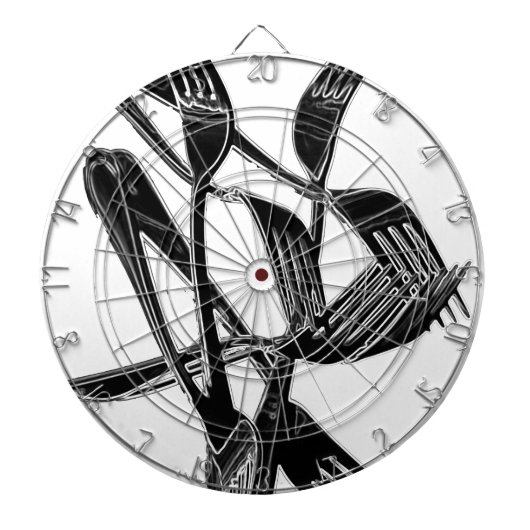 金属の ダーツボード (正面)