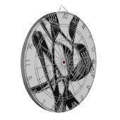 金属の ダーツボード (正面左)