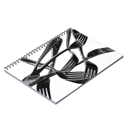 金属の ノートブック (左側)