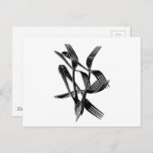 金属の ポストカード (正面/裏面)