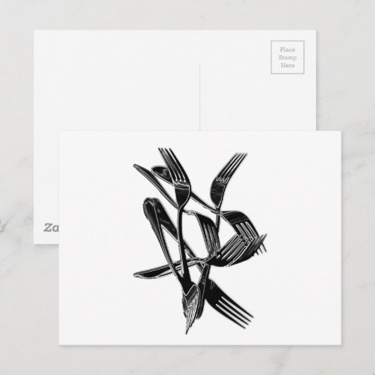 金属の ポストカード (正面/裏面)