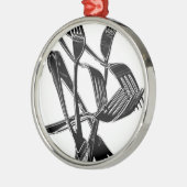 金属の メタルオーナメント (左)