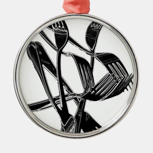 金属の メタルオーナメント (正面)