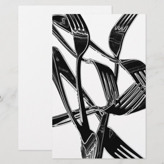 金属の 便箋 (正面/裏面)