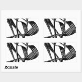 金属の 長方形シール (シート)