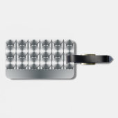 金属はパターンを一周します ラゲッジタグ (裏面横)