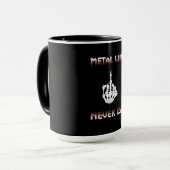 金属は決してマグ死にません マグカップ (正面左)