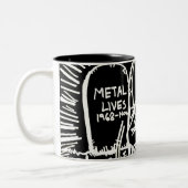 金属は"マグ"住んでいます ツートーンマグカップ (左)