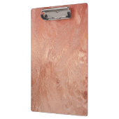 金属ばら色の金ゴールドの銅のモモの砂穀物の渦巻 クリップボード (左)