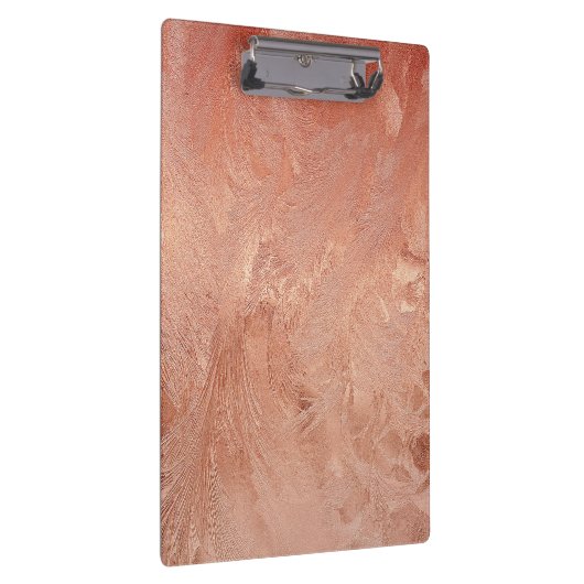 金属ばら色の金ゴールドの銅のモモの砂穀物の渦巻 クリップボード (右)