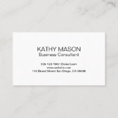 金属アルミニウムシャイン | 工業仕上げ 名刺 (裏面)