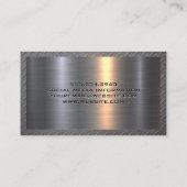 金属アルミニウム | ロー絵を描ラ | 鋼パターン 名刺 (裏面)